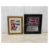 Framed NASCAR Memorabilia