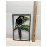 Stained Glassï¿½ with Parrot Design