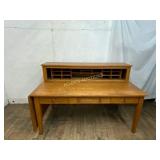 Oakï¿½ Desk with Storage and Folding Leaf
