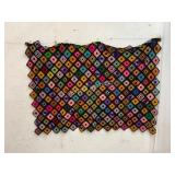 Crochet Granny Square Blanket in Multicolor