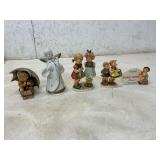 4 Goebel and Hummel Figurines and Angel