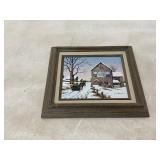 Framed Winter Scene Print
