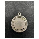 Sterling Silver Pendant with Coin