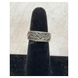Sterling Silver Floral Ring