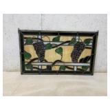 Stained Glass with Grape Motif