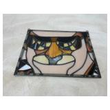 Stained Glass With Stylized Face