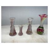 Glass Vases and Candlestick Holders