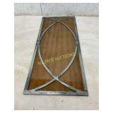 Rectangular Leaded Glass Window