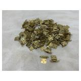 Lot of 100 Brass-Platedï¿½ Hinges