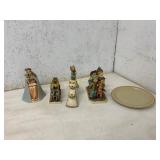 Goebel Ceramic Figurines and Plate