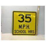 School Zone Speed Sign
