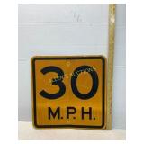 30 MPH Reflective Traffic Sign
