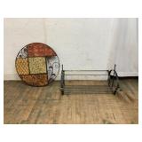 Wrought Iron Fireplace Log Holder