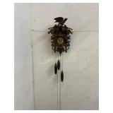 Carved Wood Cuckoo Clock with Figurines