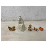 4 Goebel Hummel Figurines and Porcelain Statuette