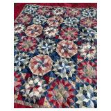 Patchwork Quilt with Star Pattern Design
