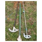 Set of Three Metal Pipe Benders