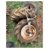 Set of Wheel and Tire Components with Metal Attach