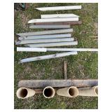 Metal and PVC Pipe Fishing Rod Holder Set for hitc