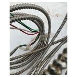 Coiled Flexible Metallic Conduit With Wiring