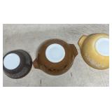 Set of Three Pyrex Mixing Bowls