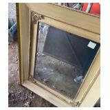 Beveled Mirror with Ornate Gilded Frame