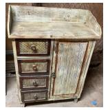 Wooden Cabinet with Drawers and Door