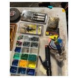Assorted Tools, Hardware, Fasteners, and Supplies