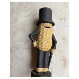 Cast Metal Peanut Figure Bank