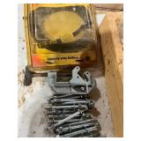 Assorted Hardware and Tools in Plastic Bins