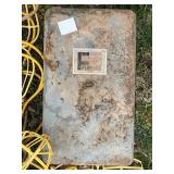 Yellow Work Light String and Electrical Box