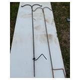 Metal Shepherd Hooks for Outdoor Use