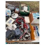 Assorted Electrical Tools, Hardware, and Drill Bit