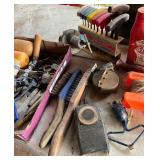 Assorted Vintage Tools, line level, and