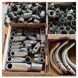 Assorted Metal Electrical Conduit Fittings