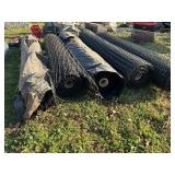 Lot of Rolled Plastic Wire Mesh Fencing