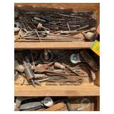 Wooden Organizer Box With Mixed Hand Tools