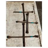 Iron Hand-Forged Cross-Shaped Rods