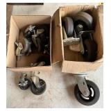 Collection of Assorted Swivel Casters
