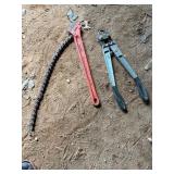 Metal Hand Tools Including Chain Wrench