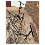 Set of Three Adjustable Metal Jack Stands