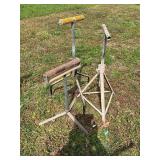 Metal Sheetrock and Pipe Roller Stands