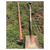 Heavy-Duty Axe and Steel Shovel Set
