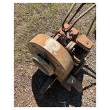 Vintage Push-Style Leaf Blower with Metal Housing