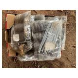 Box of Metal Mesh Bags with Zip Ties