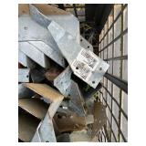 Lot of Galvanized Steel Construction Brackets