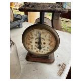 Columbia No. 23 Metal Scale and Glass Jar