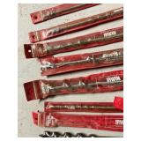 Set of Irwin Auger Drill Bits in Packaging