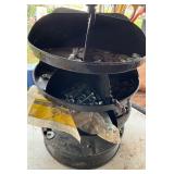 Metal Rotating Hardware Organizer with Contents