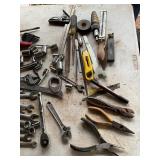 Metal Toolbox with Assorted Hand Tools